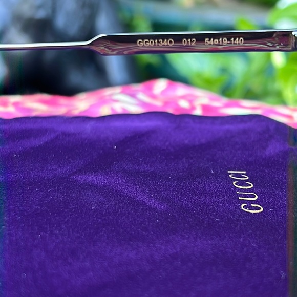 New GUCCI Gunmetal Oval Cat Eye Glasses - Picture 12 of 17